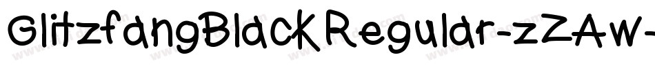GlitzfangBlackRegular-zZAw字体转换