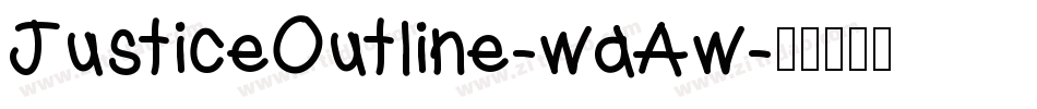 JusticeOutline-waAw字体转换