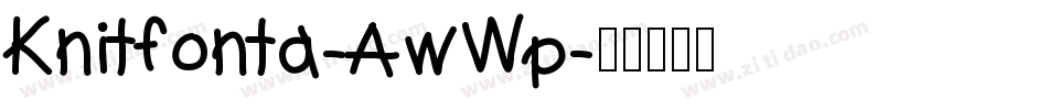 Knitfonta-AwWp字体转换