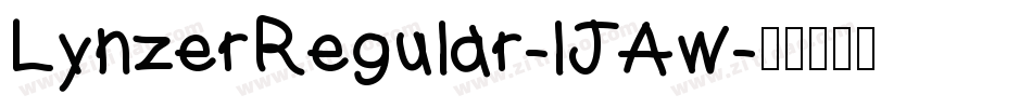 LynzerRegular-lJAw字体转换