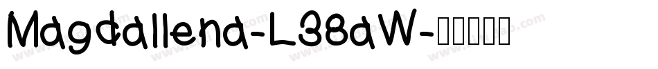 Magdallena-L38aW字体转换