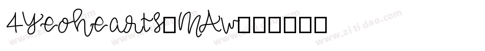 4Yeohearts-MAw字体转换