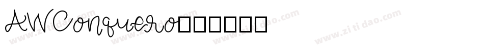 AWConquero字体转换