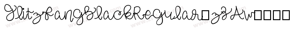 GlitzfangBlackRegular-zZAw字体转换