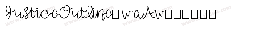 JusticeOutline-waAw字体转换