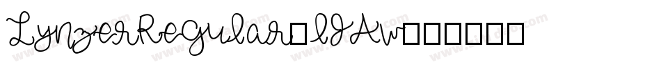 LynzerRegular-lJAw字体转换