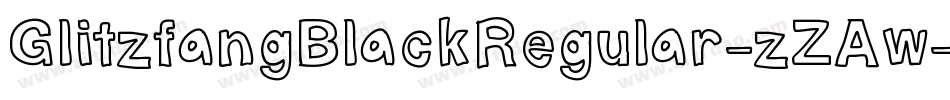GlitzfangBlackRegular-zZAw字体转换