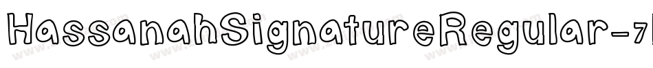 HassanahSignatureRegular-7BBAw字体转换