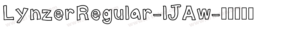 LynzerRegular-lJAw字体转换