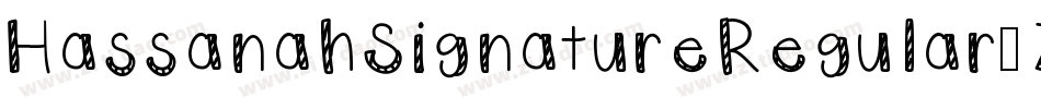 HassanahSignatureRegular-7BBAw字体转换