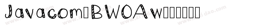 Javacom-BW0Aw字体转换