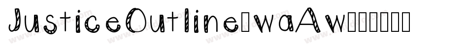 JusticeOutline-waAw字体转换