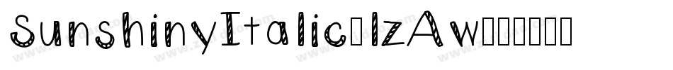 SunshinyItalic-lzAw字体转换