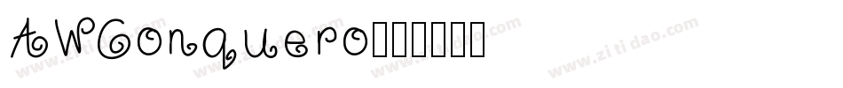 AWConquero字体转换