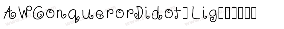 AWConquerorDidot-Lig字体转换