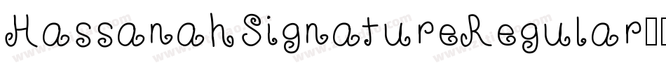 HassanahSignatureRegular-7BBAw字体转换