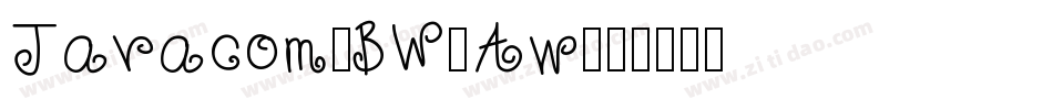 Javacom-BW0Aw字体转换