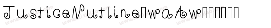 JusticeOutline-waAw字体转换
