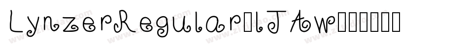 LynzerRegular-lJAw字体转换