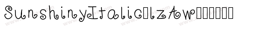 SunshinyItalic-lzAw字体转换