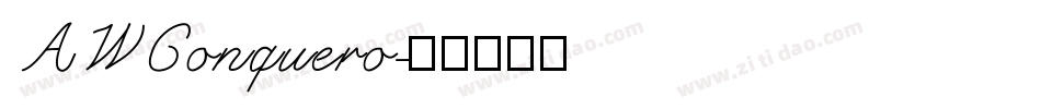 AWConquero字体转换