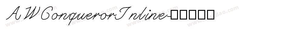 AWConquerorInline字体转换