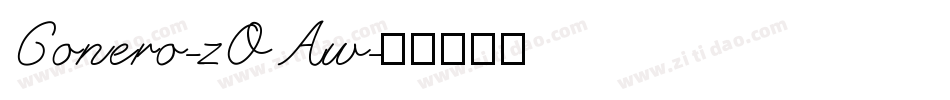 Conero-zOAw字体转换