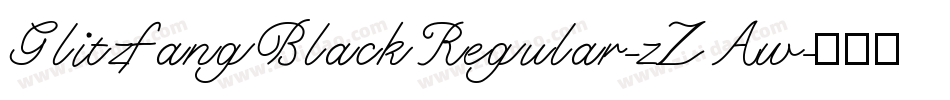 GlitzfangBlackRegular-zZAw字体转换