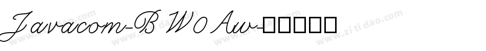Javacom-BW0Aw字体转换