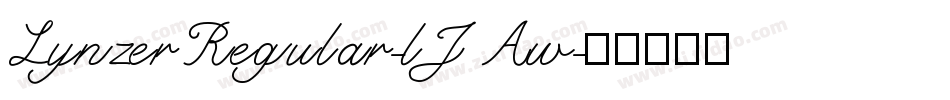 LynzerRegular-lJAw字体转换