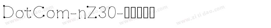 DotCom-nZ30字体转换