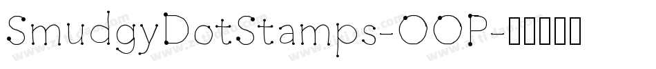 SmudgyDotStamps-OOP字体转换