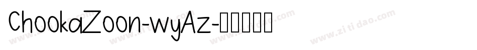ChookaZoon-wyAz字体转换