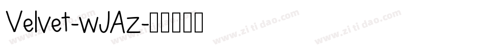 Velvet-wJAz字体转换
