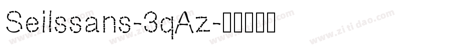 Seilssans-3qAz字体转换