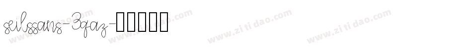 Seilssans-3qAz字体转换