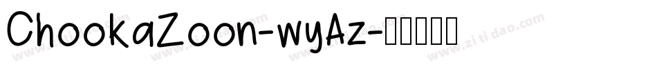 ChookaZoon-wyAz字体转换