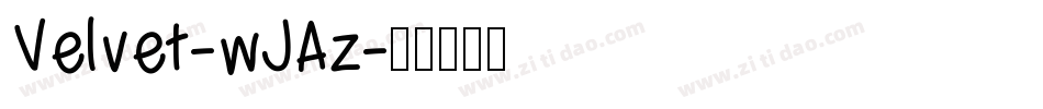 Velvet-wJAz字体转换