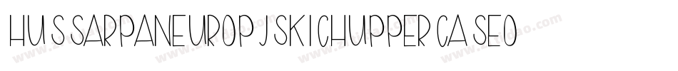 HussarPaneuropjskichUppercaseOblique-PLrm字体转换