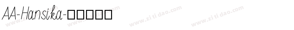 AA-Hansika字体转换
