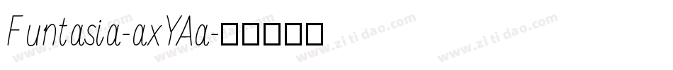 Funtasia-axYAa字体转换