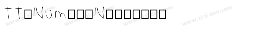TT-Num26-N7字体转换