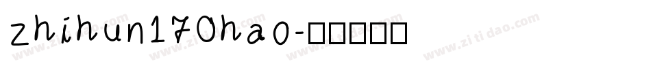 zhihun170hao字体转换