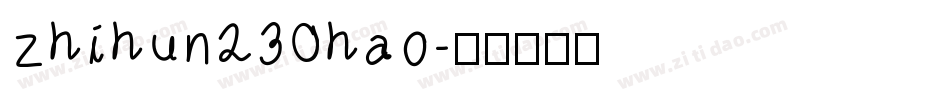 zhihun230hao字体转换