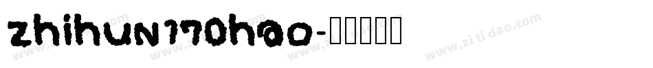zhihun170hao字体转换