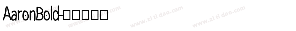 AaronBold字体转换