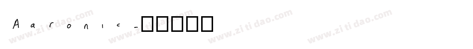 Aaronic字体转换