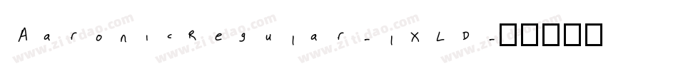 AaronicRegular-lXLD字体转换