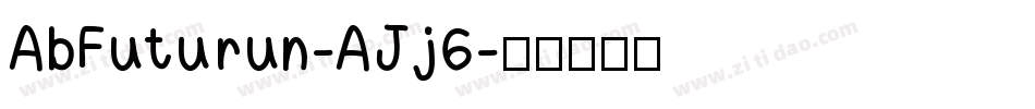 AbFuturun-AJj6字体转换