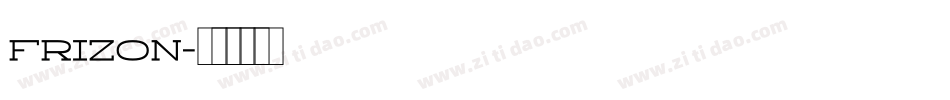 Frizon字体转换